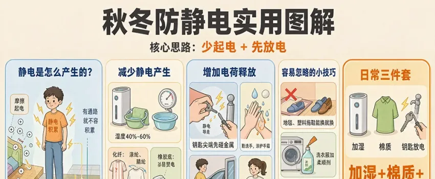 天气干燥易产生静电，我们到底应该怎么防？