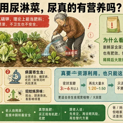村里人用尿浇菜，尿对植物真的有营养吗