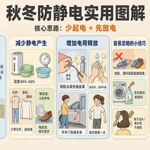 天气干燥易产生静电，我们到底应该怎么防？