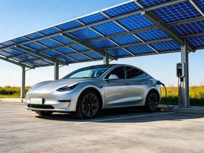 Tesla特斯拉车主零电费梦：光伏发电到底靠谱吗