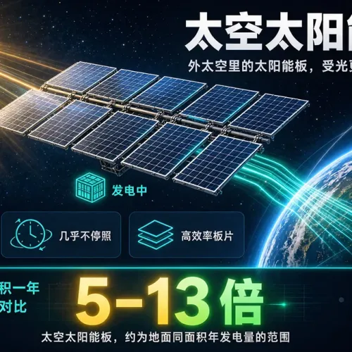 拿当下最好太阳能板到外太空，发电效率会比地面高多少？