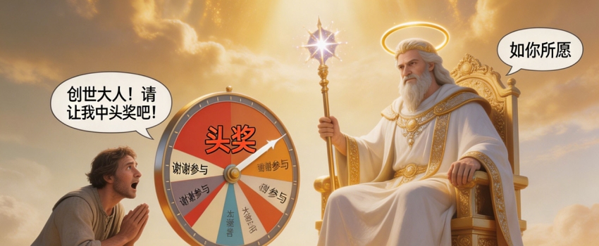我向“造物主”提交了一份中奖申请，结果……