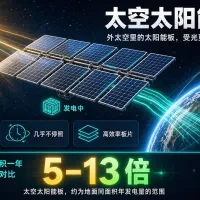 拿当下最好太阳能板到外太空，发电效率会比地面高多少？