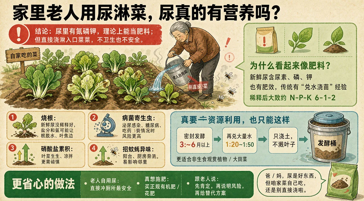 农家肥浇菜合理吗