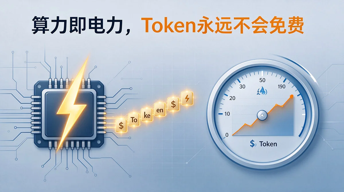 因算力即电力，所以大模型token难以实现免费。