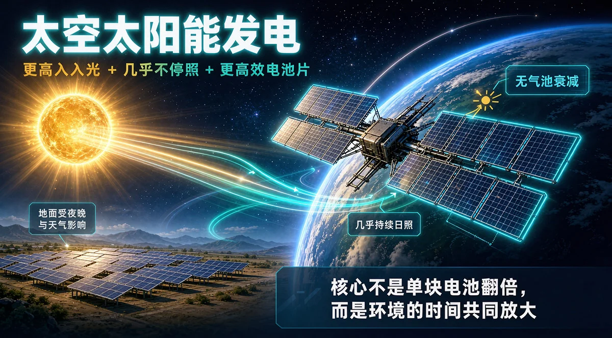 外太空太阳能充电的优势